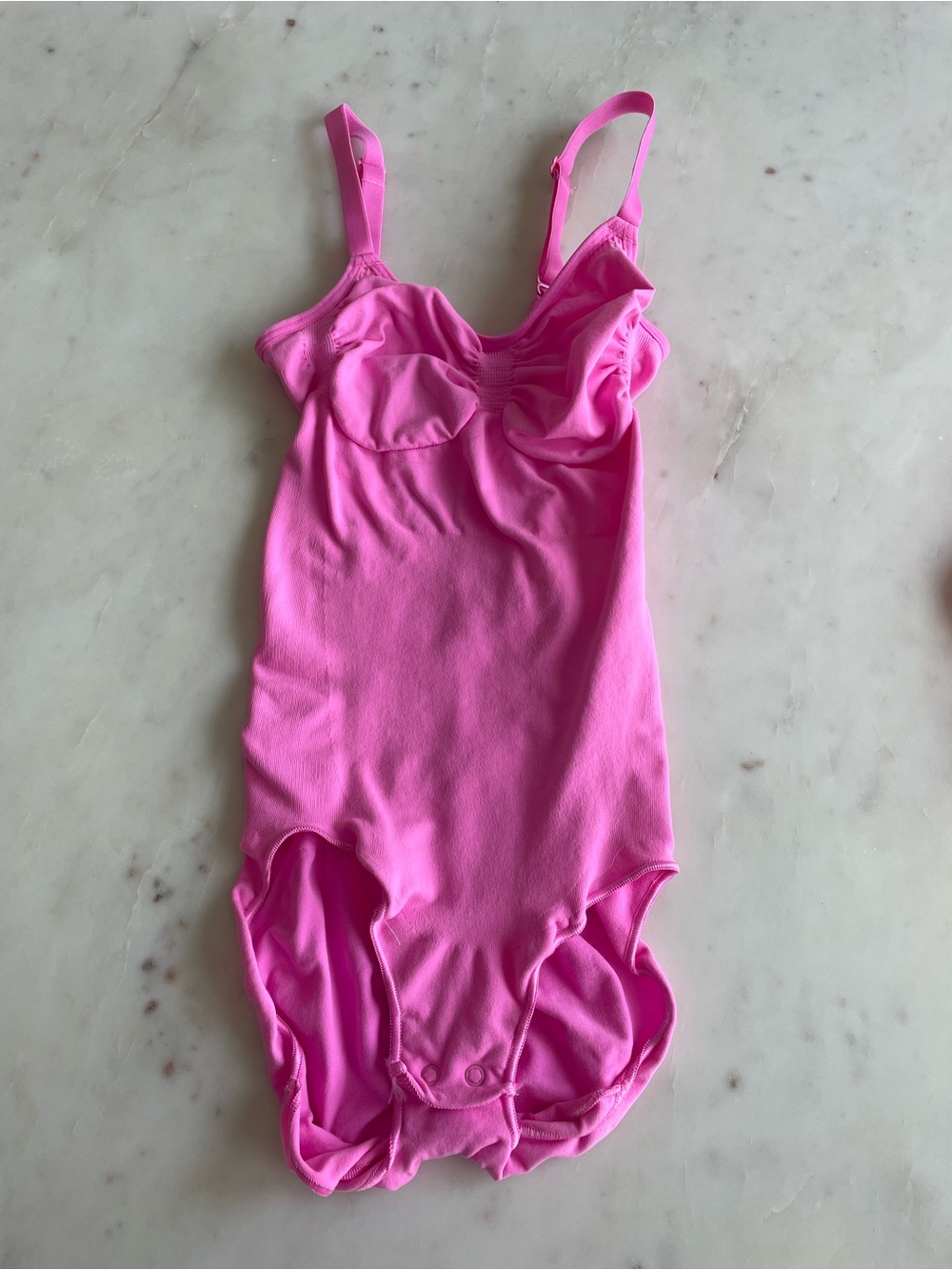 SKIMS Pink Shapewear Bodysuit with Adjustable Straps XS